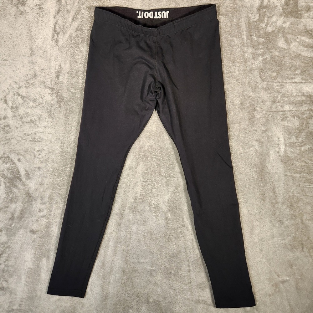 Nike Leggings Womens XL Leg-A-See Black Futura Logo AH2010-010 EUC